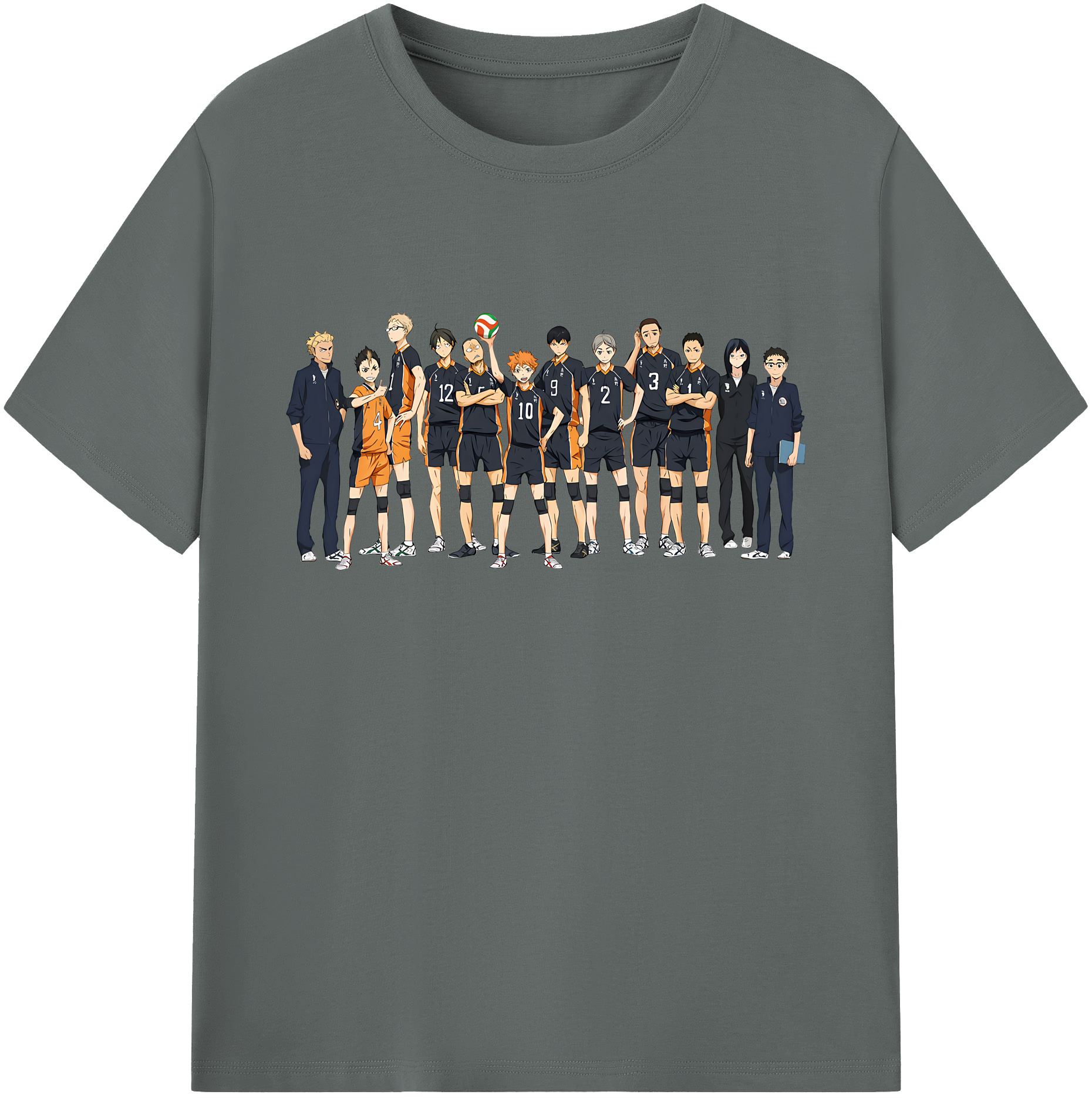 （画像用） ハイキュー!! Haikyu!! 綿100％ メンズ半袖Tシャツ｜肌触りやわらか＆通気性